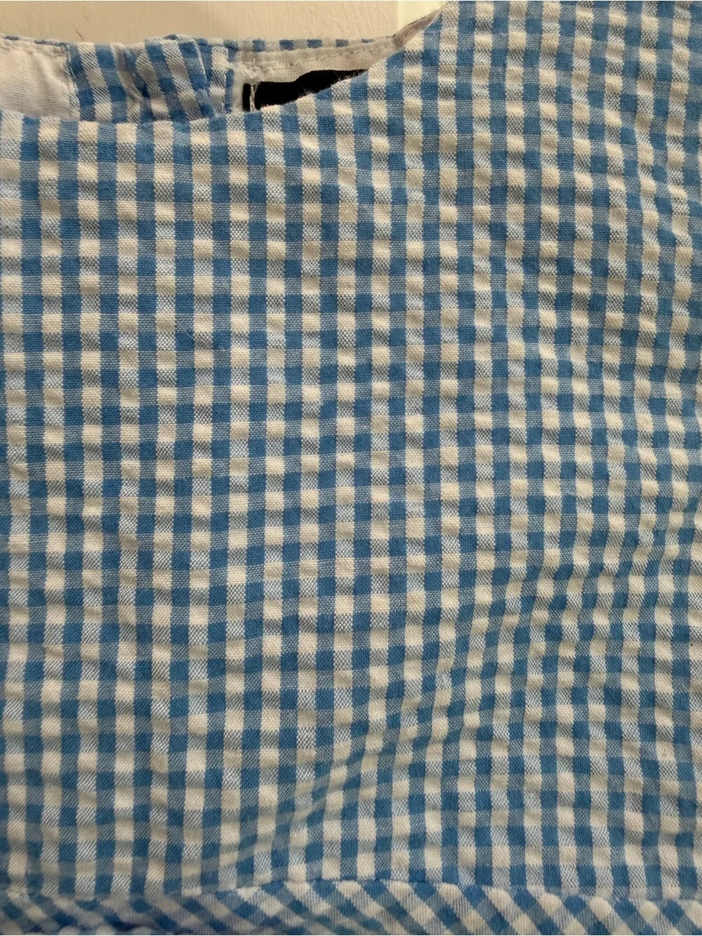 ABS Kids Girls 5 Classic Blue Gingham Picnic Bow-Front Sleeveless Dress
